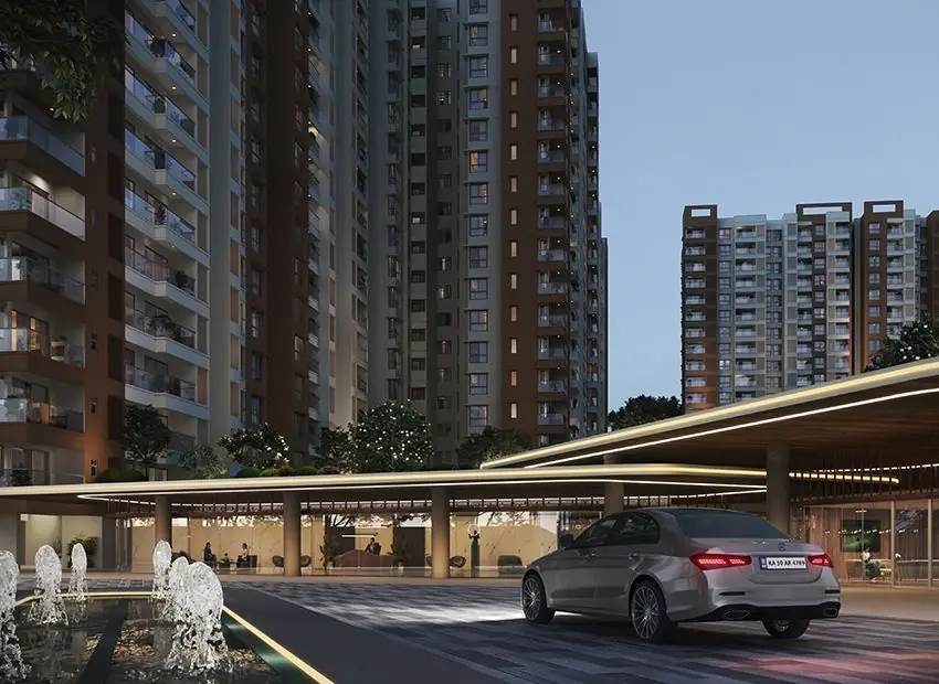 Prestige Evergreen entrance facilities concept